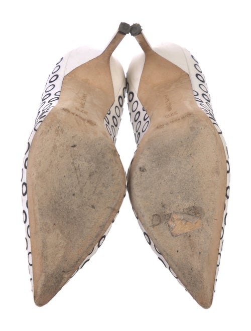 Manolo Blahnik Polka Dot Print Pumps