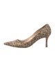Manolo Blahnik Canvas Animal Print Pumps