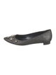 Manolo Blahnik Canvas Crystal Embellishments Flats