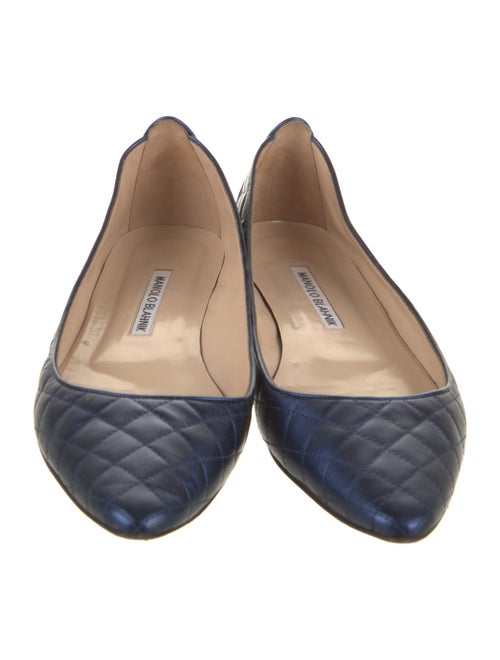 Manolo Blahnik Leather Flats