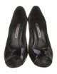 Manolo Blahnik Patent Leather Printed Pumps