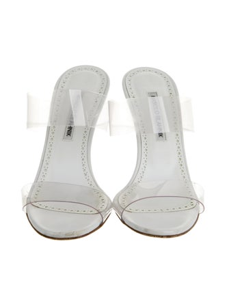 Manolo Blahnik PVC Slides