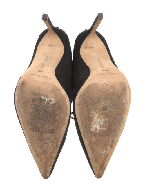 Manolo Blahnik Suede Lace-Up Boots