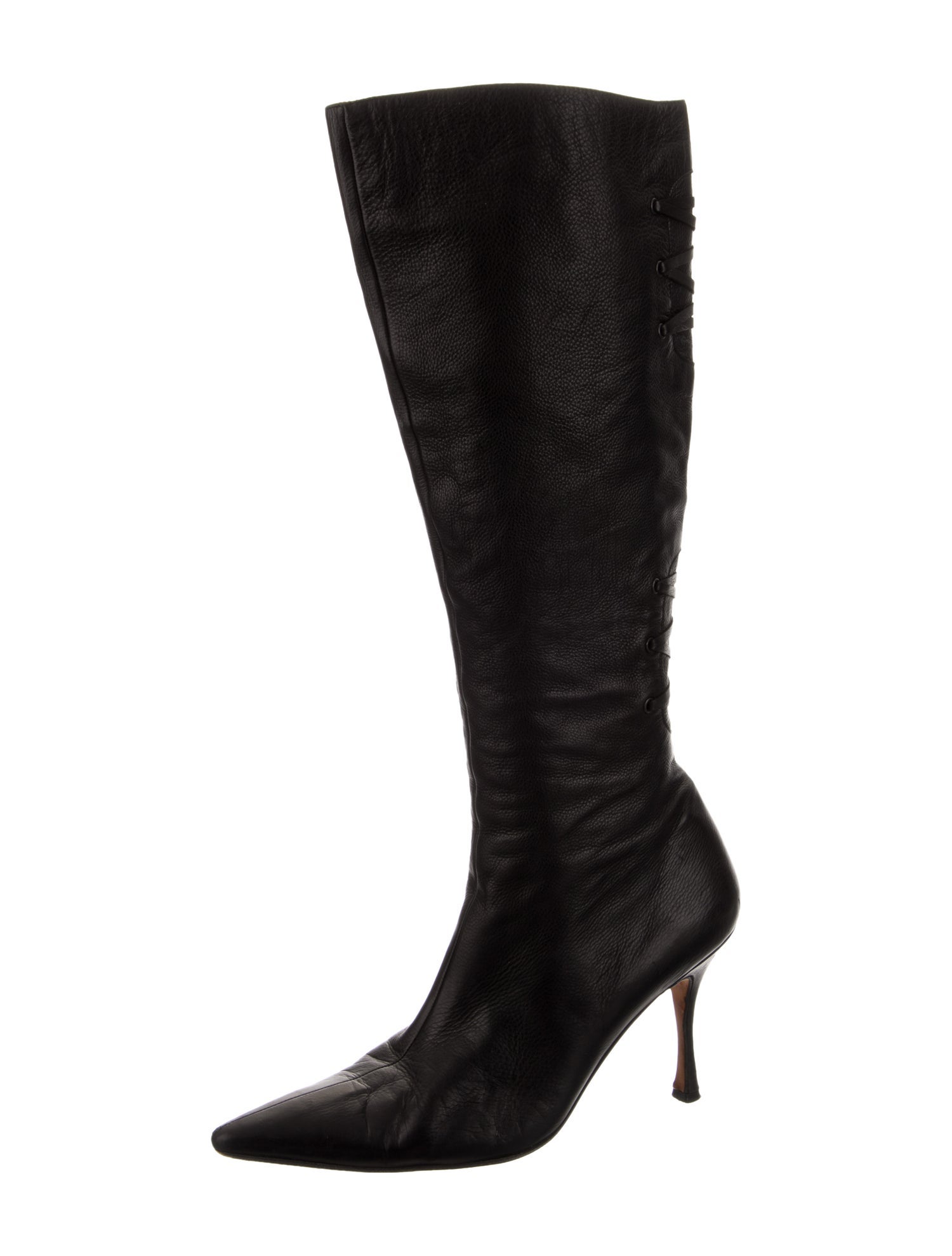Manolo Blahnik Leather Boots