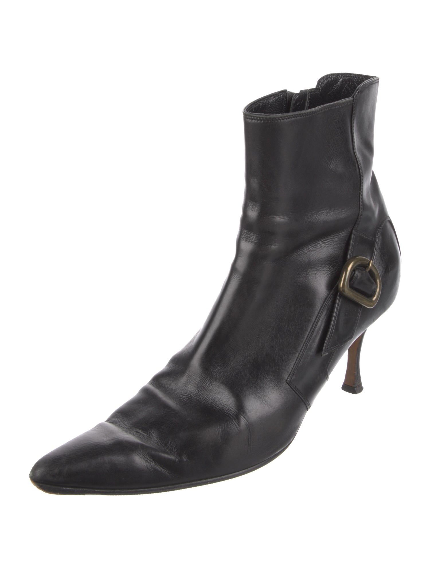 Manolo Blahnik Leather Boots