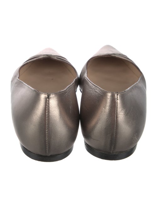 Manolo Blahnik Leather Ballet Flats