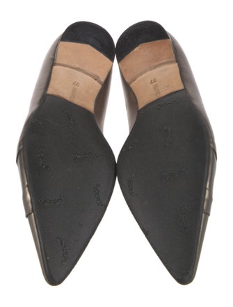 Manolo Blahnik Leather Ballet Flats