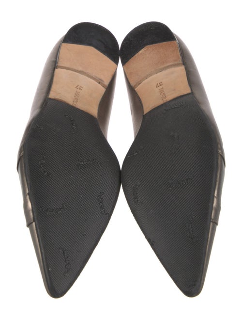 Manolo Blahnik Leather Ballet Flats