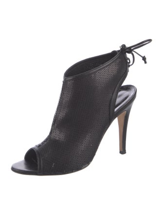 Manolo Blahnik Sequins Slingback Sandals