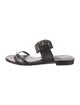 Manolo Blahnik Leather Slides