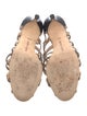 Manolo Blahnik Leather Cutout Accent Gladiator Sandals