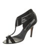 Manolo Blahnik Patent Leather T-Strap Sandals