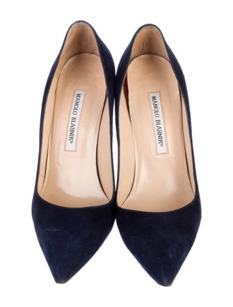 Manolo Blahnik Suede Pumps