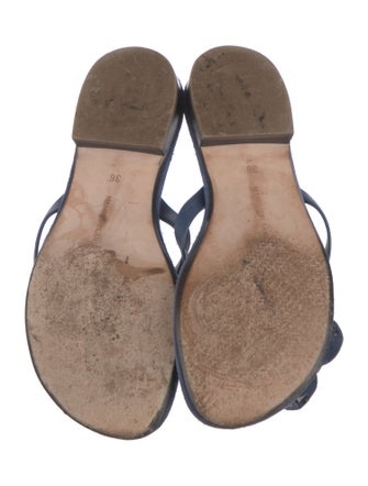 Manolo Blahnik Suede Slides