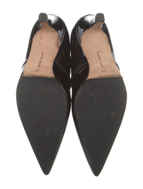 Manolo Blahnik Patent Leather Bow Accents Sock Boots