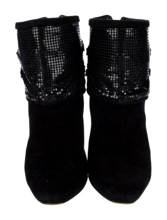 Manolo Blahnik Suede Sequin Embellishments Pumps