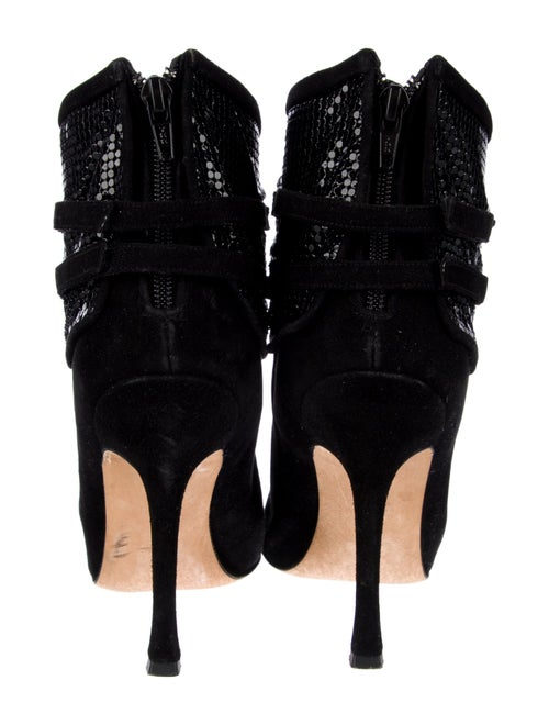 Manolo Blahnik Suede Sequin Embellishments Pumps