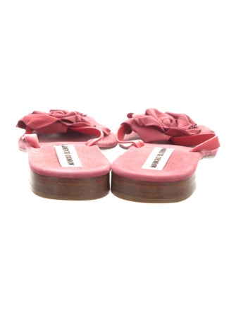 Manolo Blahnik Suede Slides