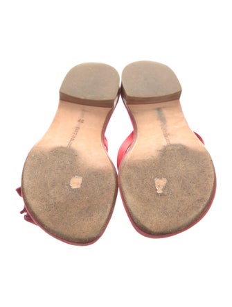 Manolo Blahnik Suede Slides