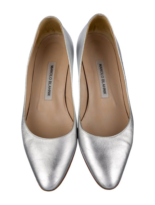 Manolo Blahnik Leather Ballet Flats