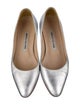 Manolo Blahnik Leather Ballet Flats