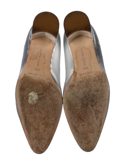 Manolo Blahnik Leather Ballet Flats