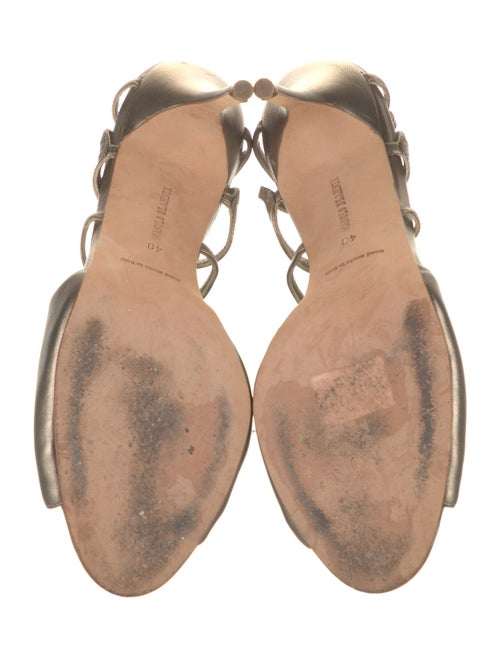 Manolo Blahnik Leather Slingback Sandals