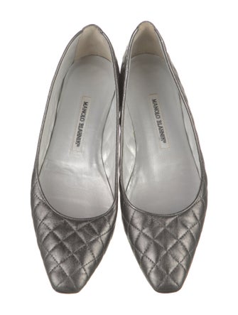 Manolo Blahnik Leather Flats