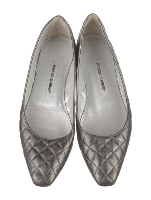 Manolo Blahnik Leather Flats