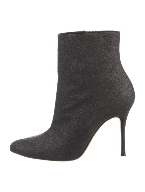 Manolo Blahnik Glitter Boots
