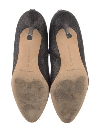 Manolo Blahnik Glitter Boots