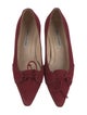 Manolo Blahnik Suede Bow Accents Pumps