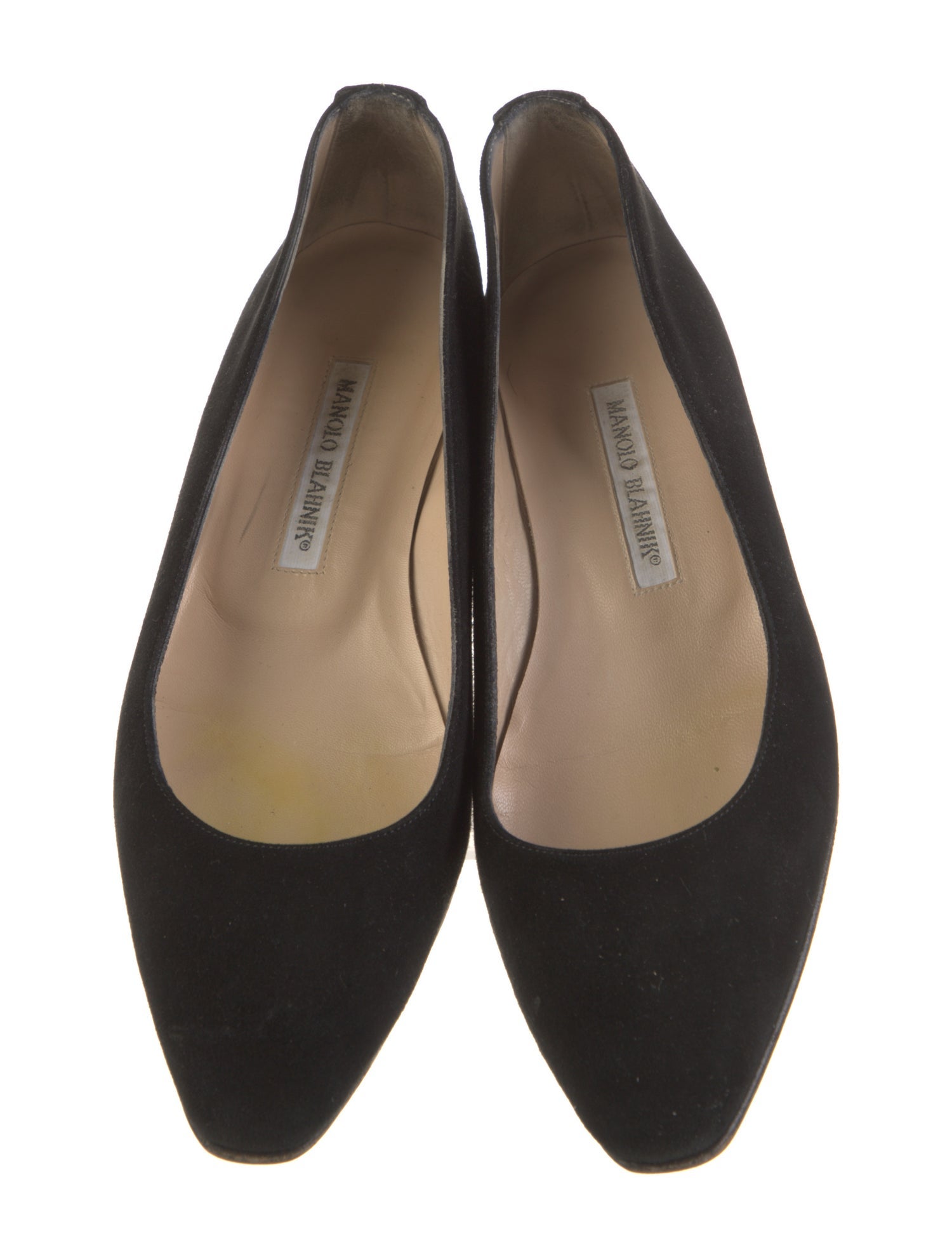 Manolo Blahnik Suede Flats