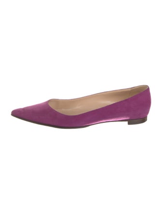 Manolo Blahnik Suede Flats