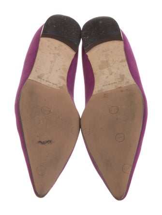 Manolo Blahnik Suede Flats