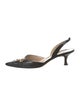 Manolo Blahnik Leather Slingback Pumps
