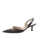 Manolo Blahnik Leather Slingback Pumps