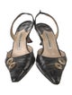 Manolo Blahnik Leather Slingback Pumps