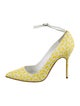 Manolo Blahnik Canvas Printed Pumps