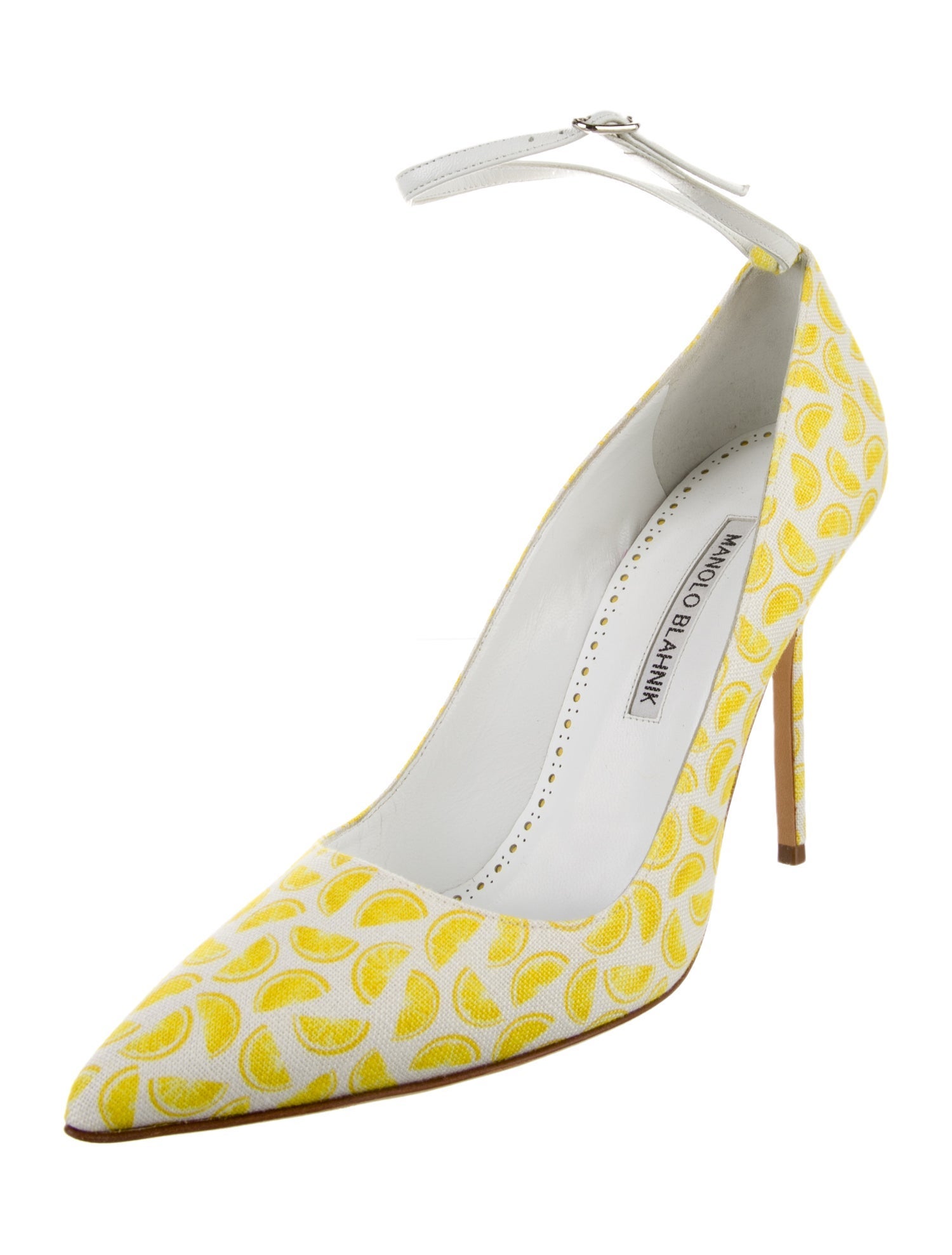 Manolo Blahnik Canvas Printed Pumps
