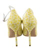 Manolo Blahnik Canvas Printed Pumps