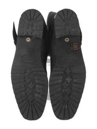 Manolo Blahnik Suede Moto Boots