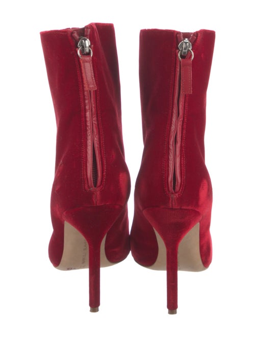 Manolo Blahnik Velvet Boots