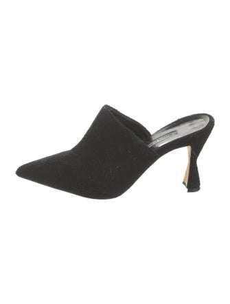 Manolo Blahnik Wool Mules