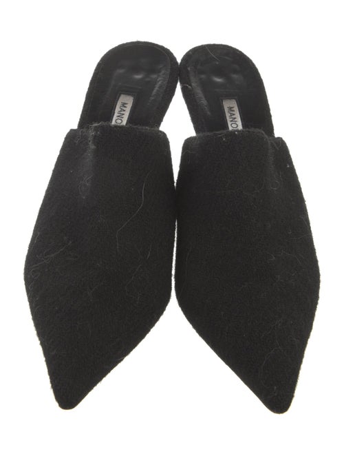 Manolo Blahnik Wool Mules
