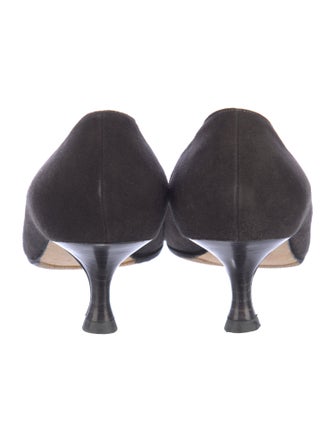 Manolo Blahnik Suede Pumps