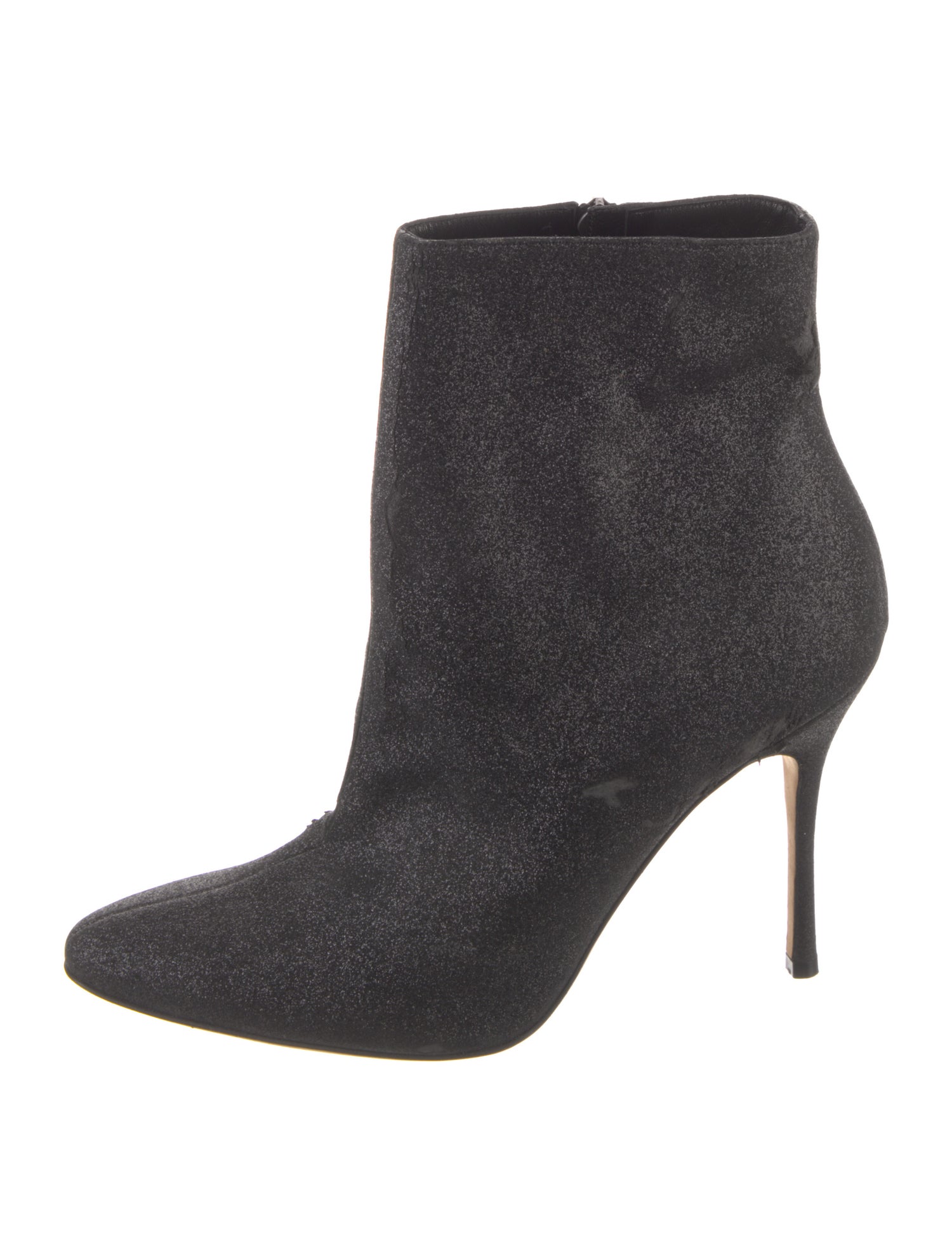 Manolo Blahnik Glitter Accents Boots