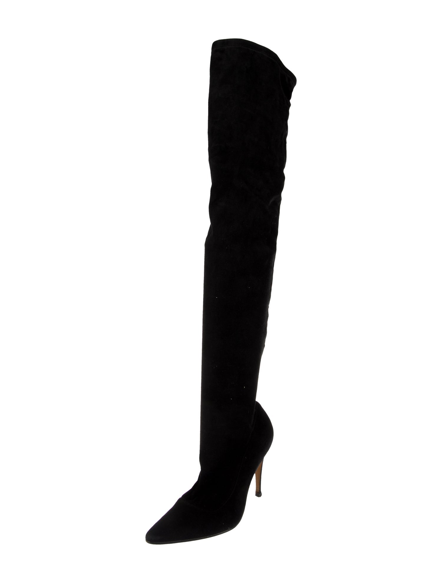 Manolo Blahnik Suede Sock Boots