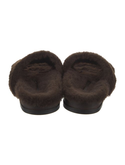 Manolo Blahnik Fur Slides