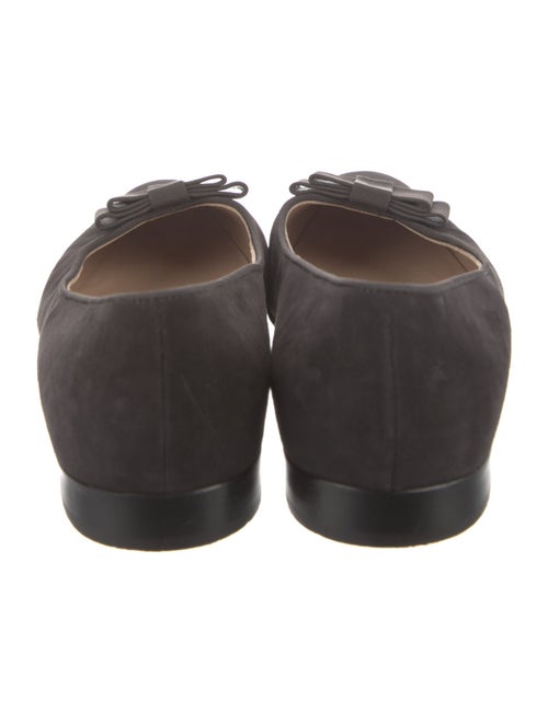 Manolo Blahnik Satin Crystal Embellishments Flats